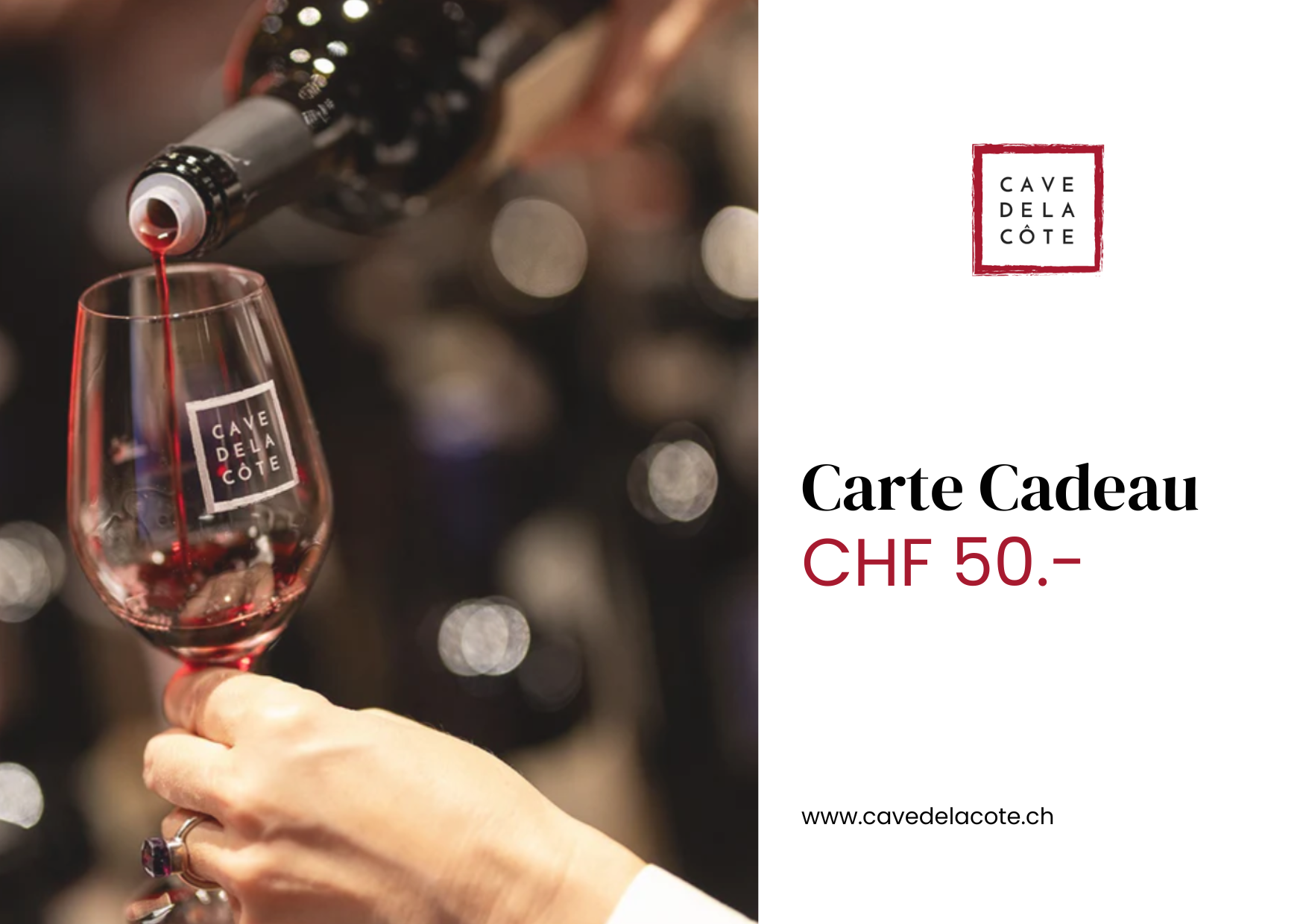 Carte-cadeau Cave de La Côte