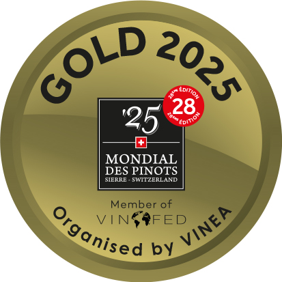 Gold medal Mondial Pinot Noir